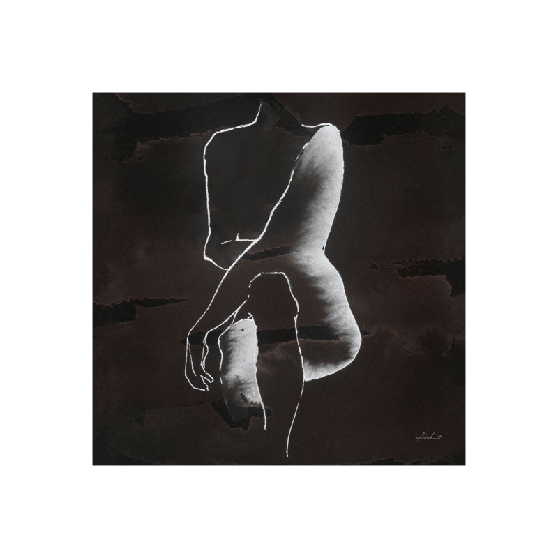 Andromedae V par Melody. Toile texturée brodée à la main, H 26 po x l 26 po x P 1,5 po