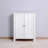 Bathroom Floor Storage Cabinet With Double Door Adjustable Shelves
