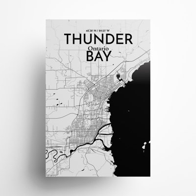 Thunder Bay City Map, impression