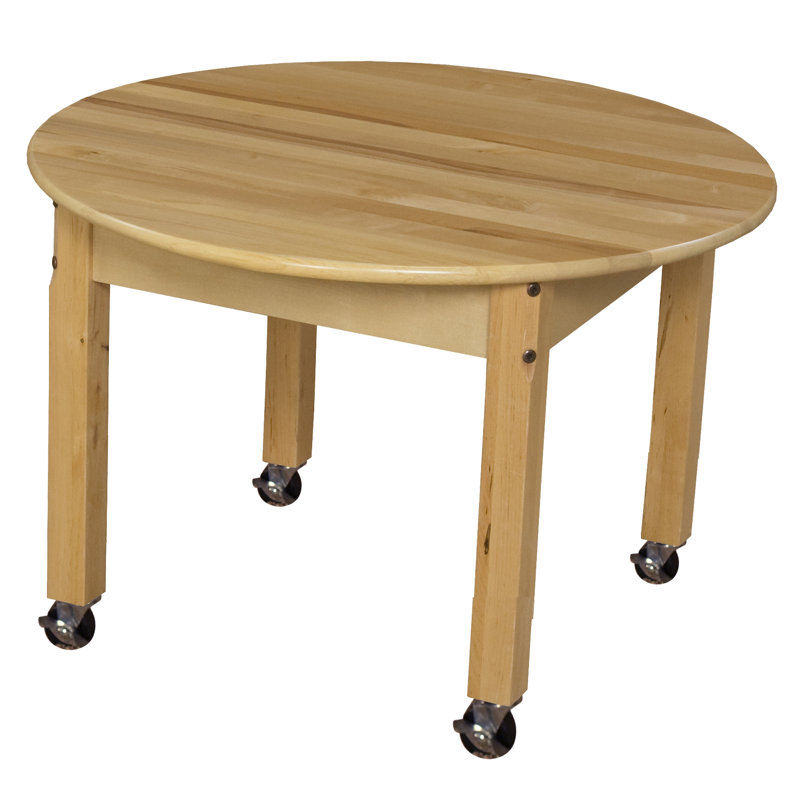 Table d'activité circulaire, Sans roulettes, H 17 po x L 30 po x l 30 po