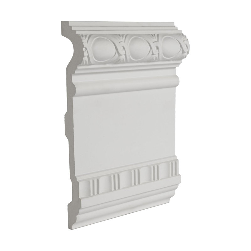 White Decorative Polyurethane Panel Molding Sample