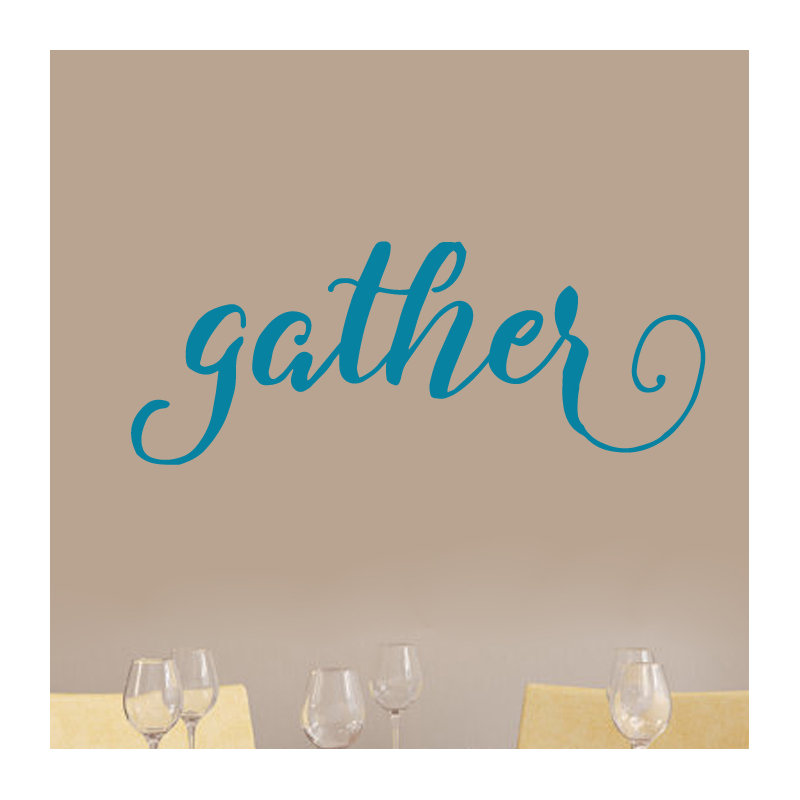 Adhésif décoratif «Gather», Bleu sarcelle