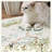 Floral Rug Botanical Birds Print Nature Plants Washable Non-slip Natural Ivory-345409563-350879102