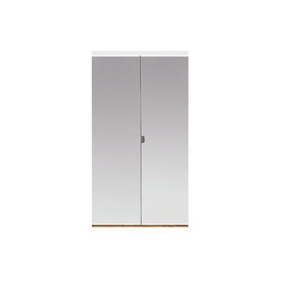 Porte pliante en miroir avec trousse de quincaillerie d'installation