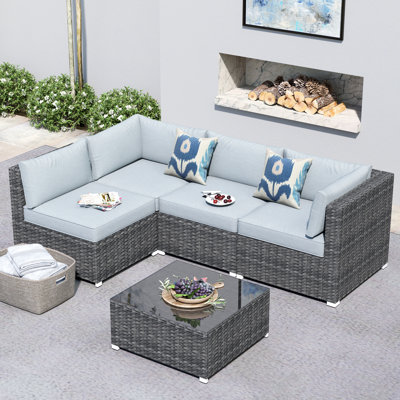 4 - Person Patio Conversation Set with Cushions