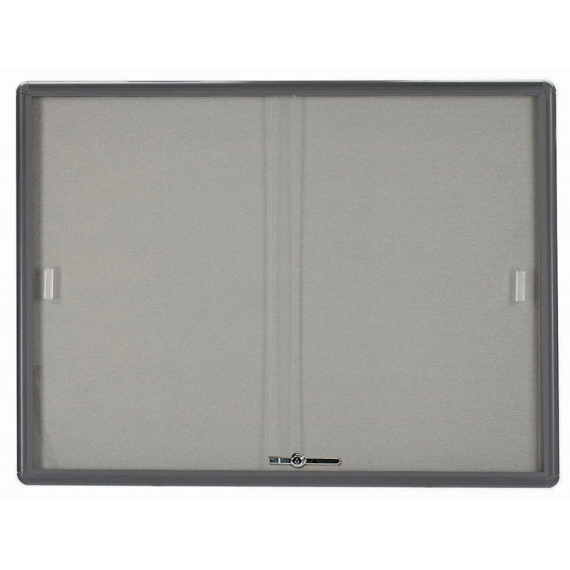 Tableau d’affichage à fixation murale radius design, Tissu bourgogne, Bourgogne, H 36 po x l 48 po