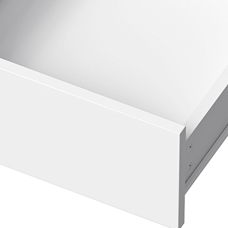  Set Of 2 Bedside Table With 3 Drawers, Bedside Cabinet, White