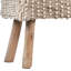 Banc en bois naturel de laine naturelle et bois d'eucalyptus de 48 pouces Verada