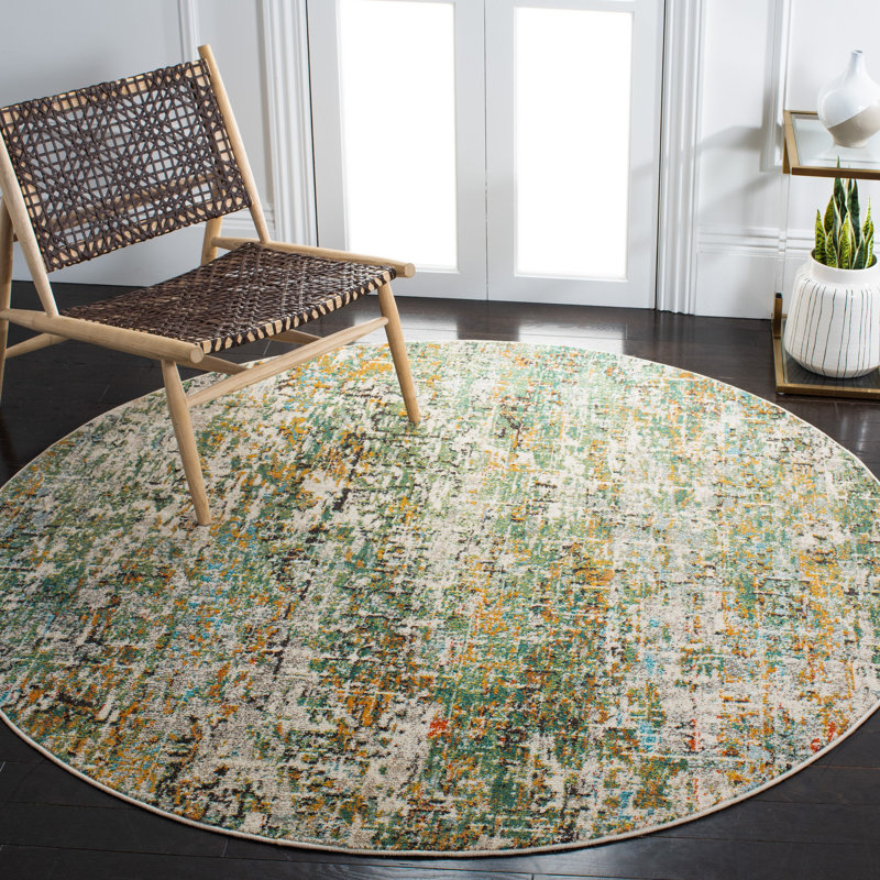 Madison Abstract Area Rug, Round 91 cm