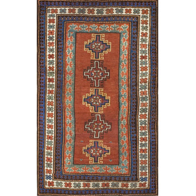 Antique Caucasian Caucasus - Kazak Knotted Rug