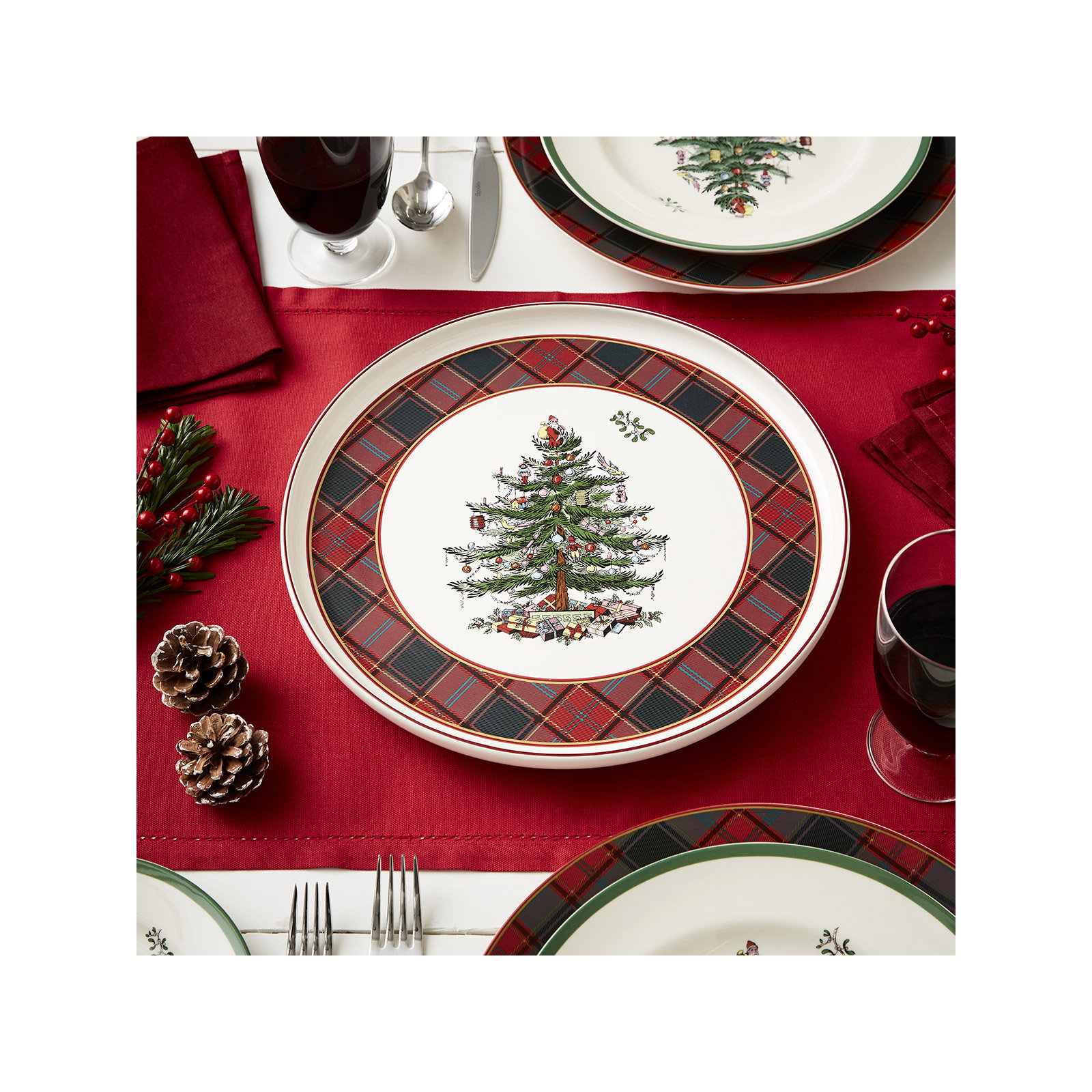 Tartan Lazy Susan, 13"