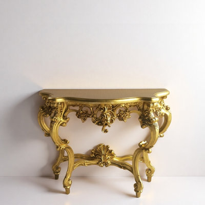French Vintage Solid  Wood Console Table