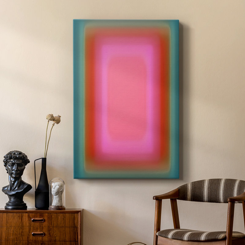 Aura vibrante I - galerie Cavas enveloppée sur mesure, H 18 po x l 12 po