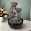 Fontaine d'intérieur pour table avec fontaine et lumière à DEL Fontaine d'intérieur pour bureau avec pompe automatique pour la maison et le bureau