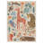 Aarna Safari Jungle Animals & Botanical Adventure Kids Area Rug, Machine Washable, Inspired Faux Wool - High-Rebound Foam & Non-Slip Backing-613450655