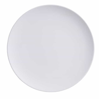 COUPE PLATE, MEL, RD., BLANC, MAT, 11-1 / 2 "DIA.