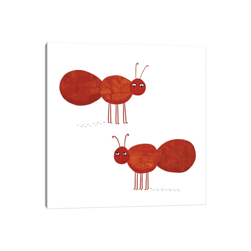 Ants 1 Piece Wrapped Canvas Wall Art, 18" H x 18" W, Wrapped Canvas