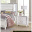 Glamour blanc argenté 1Pc table de chevet de 2X tiroirs barre en acrylique meubles de chambre à coucher élégant