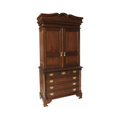 2 Door Solid Wood Wardrobe