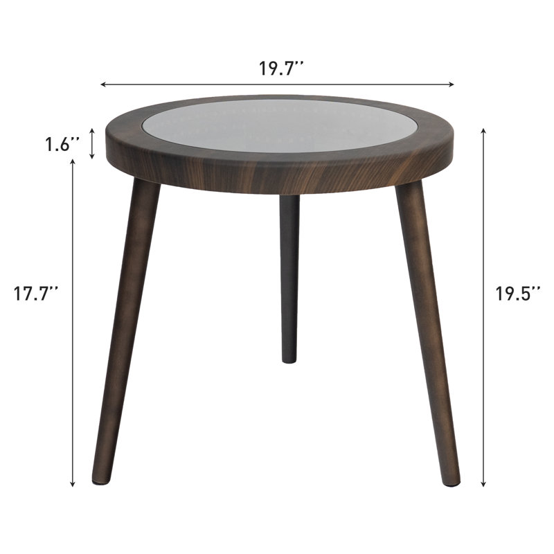 Infinity Mirror Coffee Table With Led Lights, Grey, Grey