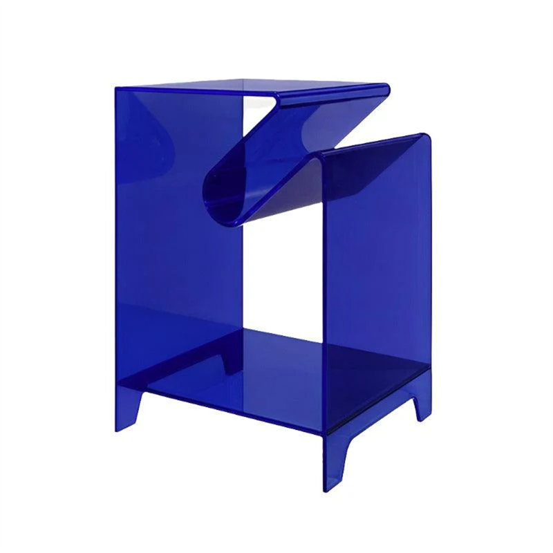 Acrylic Side Table, Anti-scratch Modern Side Table, Open Storage Cabinet, Sofa Side Snack Table, Suitable For Living Room, Bedroom