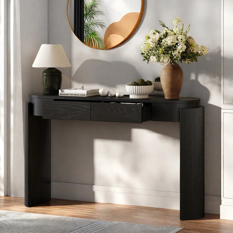 Console American Country, Black, H 32,7 po x l 47,2 po x P 13,8 po