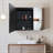 30X26 Inch Black LED Mirror Medicine Cabinet Surface, Defogger, Anti-Fog,Dimmable Lights Brightness Memory