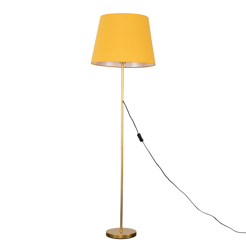 Bekbele 158cm Traditional Floor Lamp, Black, No, Gold