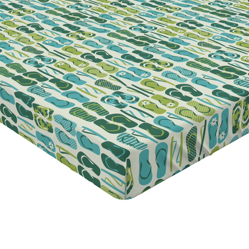Ensemble de 2 draps-housse Ambesonne Flip Flop, Drap-housse de taille simple