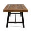 Table basse en bois attrayante avec panneaux lambris industriels modernes l 45,95 po x P 24,59 po
