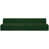 Tissu bouclé vert sélectionné