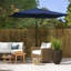 Parasol de marché d'extérieur de 6,5 pi x 10 pi avec manivelle et inclinaison à bouton-poussoir Outsunny-1634826910
