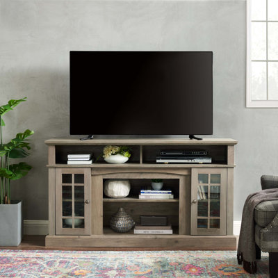 Meuble télé classique pour téléviseur de 65 po ou moins avec espace de rangement ouvert et fermé, l 58,25 po x P 15,75 po x H 32 po Classic
