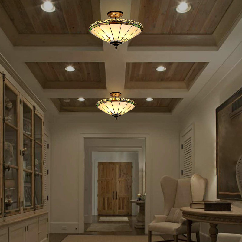 Adit Glass Semi Flush Mount
