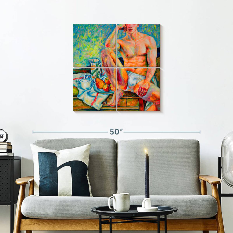 Leisha nature morte avec du sucre, H 26 po x l 26 po