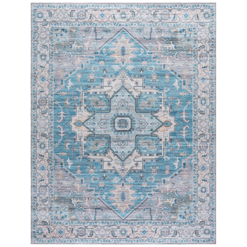 Tapis Samanthajean avec envers antidérapant, Rectangle 8 pi x 10 pi