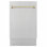 ZLINE Autograph 18 in. Tallac 3rd Rack Dishwasher Auto Door Open, 51dBa, Steel Panel, Bronze Handle