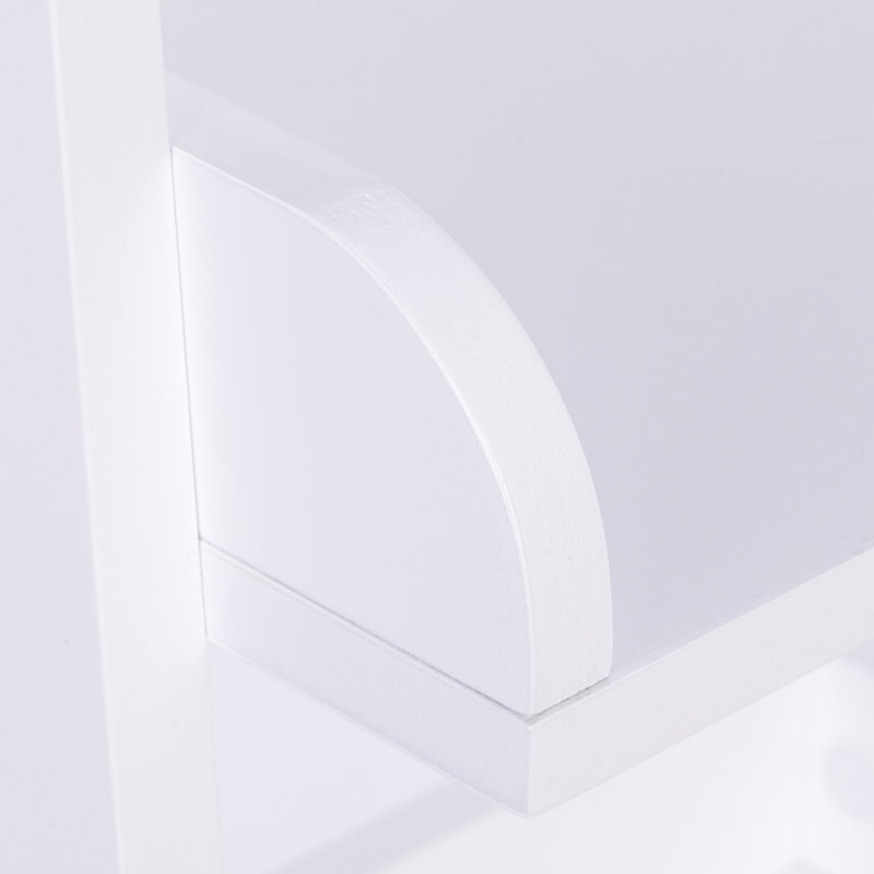 Étagères de salle de bain autoportantes H 14,75 po x H 31,5 po x P 11,3 po Hailley, Blanc