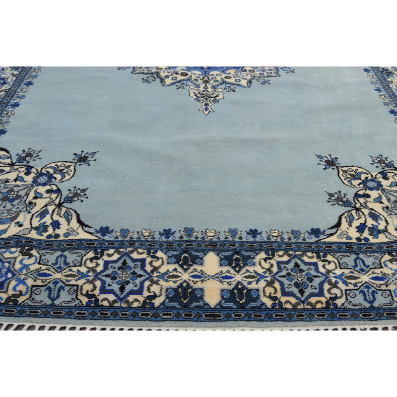 One-of-a-Kind Rectangle 6'9" x 10' Hand Knotted Area Rug