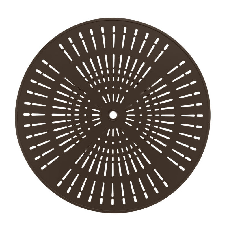 La'Stratta Round Metal Outdoor Coffee Table , 20'' in. W 20'' in. D, Greco