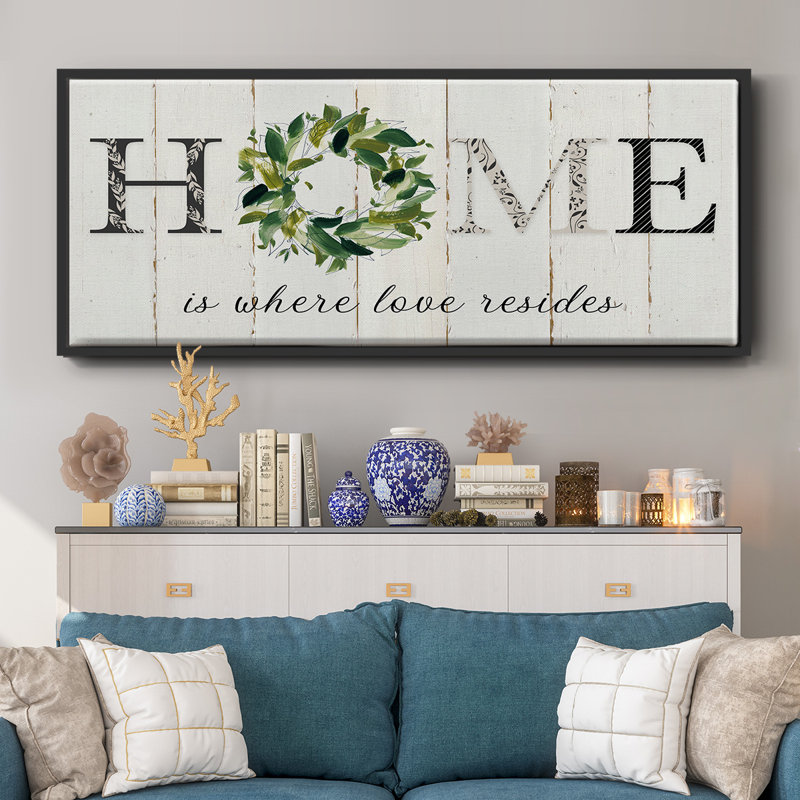 Love Resides- Framed Canvas