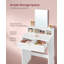 Mazie Dressing Table with Mirror-681641511