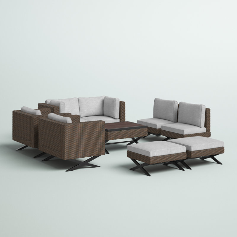 Boydston 6 - Person Patio Conversation Set with Cushions