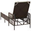 Sun Lounger Reclining with Cushion Poly Rattan Outdoor Sunbathing Seat-1884776458-1884776460