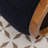 Eloni Round Fabric Upholstered Solid Wood Ottoman-333302355