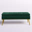Banc de rangement rembourré en velours Kajana-1706549178