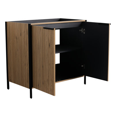 Commode de salle de bain contemporaine de 36 po - Meuble de rangement spacieux et à fermeture en douceur