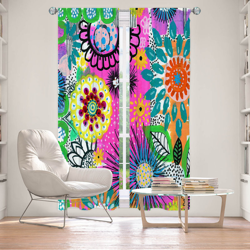 Ensemble de rideaux en polyester 2 pièces Pizazz I, L 20 po x L 82 po