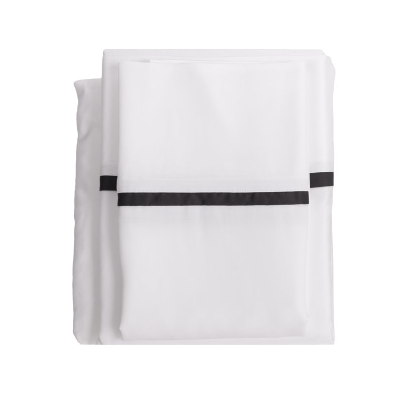 Ensemble de draps Langston, Minuit, Ensemble de draps lit simple + 1 taie d'oreiller