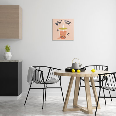 Toile Boba Babe Bubble Tea, design par Sarah Hickman